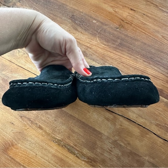 Ugg Ansley Slipper Black Water Resistant Suede - Picture 4 of 9